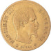 Moneda, Francia, Napoleon III, 10 Francs, 1860, Strasbourg, BC+, Oro, KM:784.4