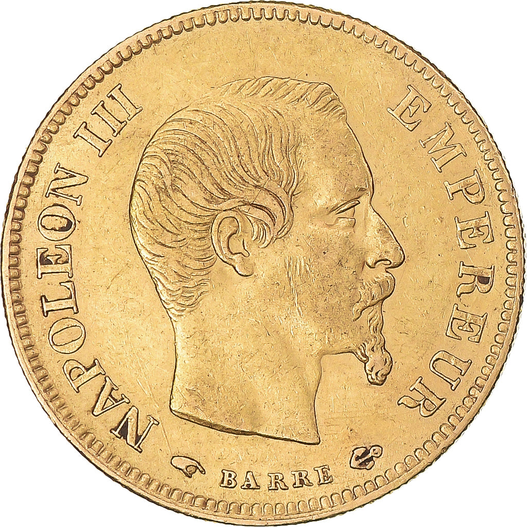 Monnaie, France, Napoleon III, 10 Francs, 1855, Paris, TTB+, Or, Gadoury:1014