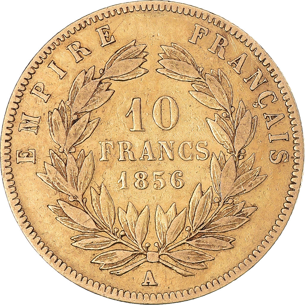 Monnaie, France, Napoleon III, 10 Francs, 1856, Paris, TB+, Or, Gadoury:1014