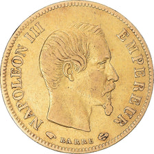 Moneta, Francja, Napoleon III, 10 Francs, 1856, Paris, EF(40-45), Złoto