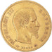 Moeda, França, Napoleon III, 10 Francs, 1857, Paris, EF(40-45), Dourado