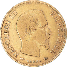Coin, France, Napoleon III, 10 Francs, 1858, Paris, VF(30-35), Gold, KM:784.3