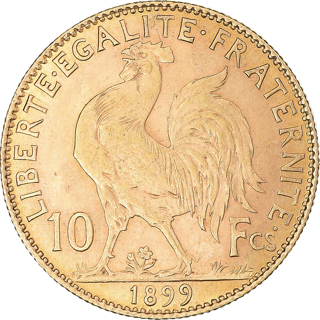 Coin, France, Marianne, 10 Francs, 1899, Paris, MS(60-62), Gold, KM:846