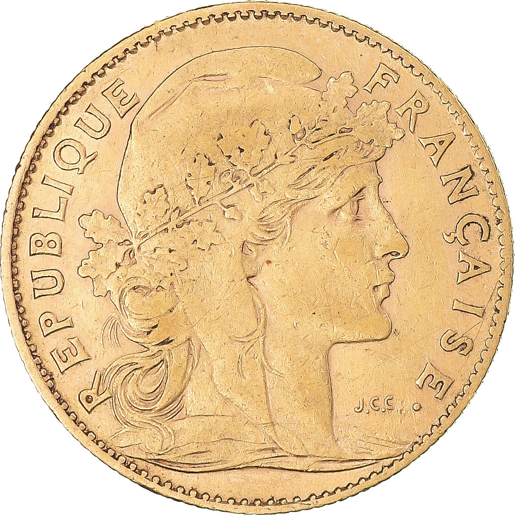Coin, France, Marianne, 10 Francs, 1905, Paris, VF(30-35), Gold, KM:846
