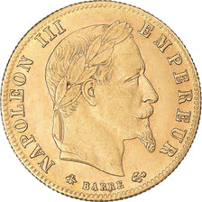 Coin, France, Napoleon III, 5 Francs, 1866, Paris, MS(63), Gold, KM 803.1