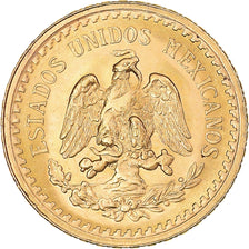 Coin, Mexico, 2-1/2 Pesos, 1945, Mexico City, MS(63), Gold, KM:463