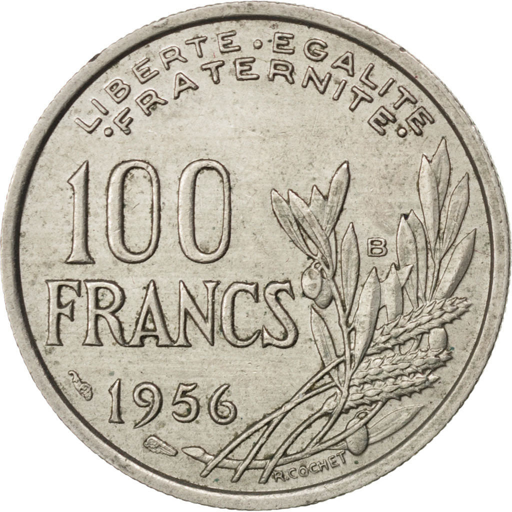 IVème République, 100 Francs Cochet 1956 B, KM 919.2