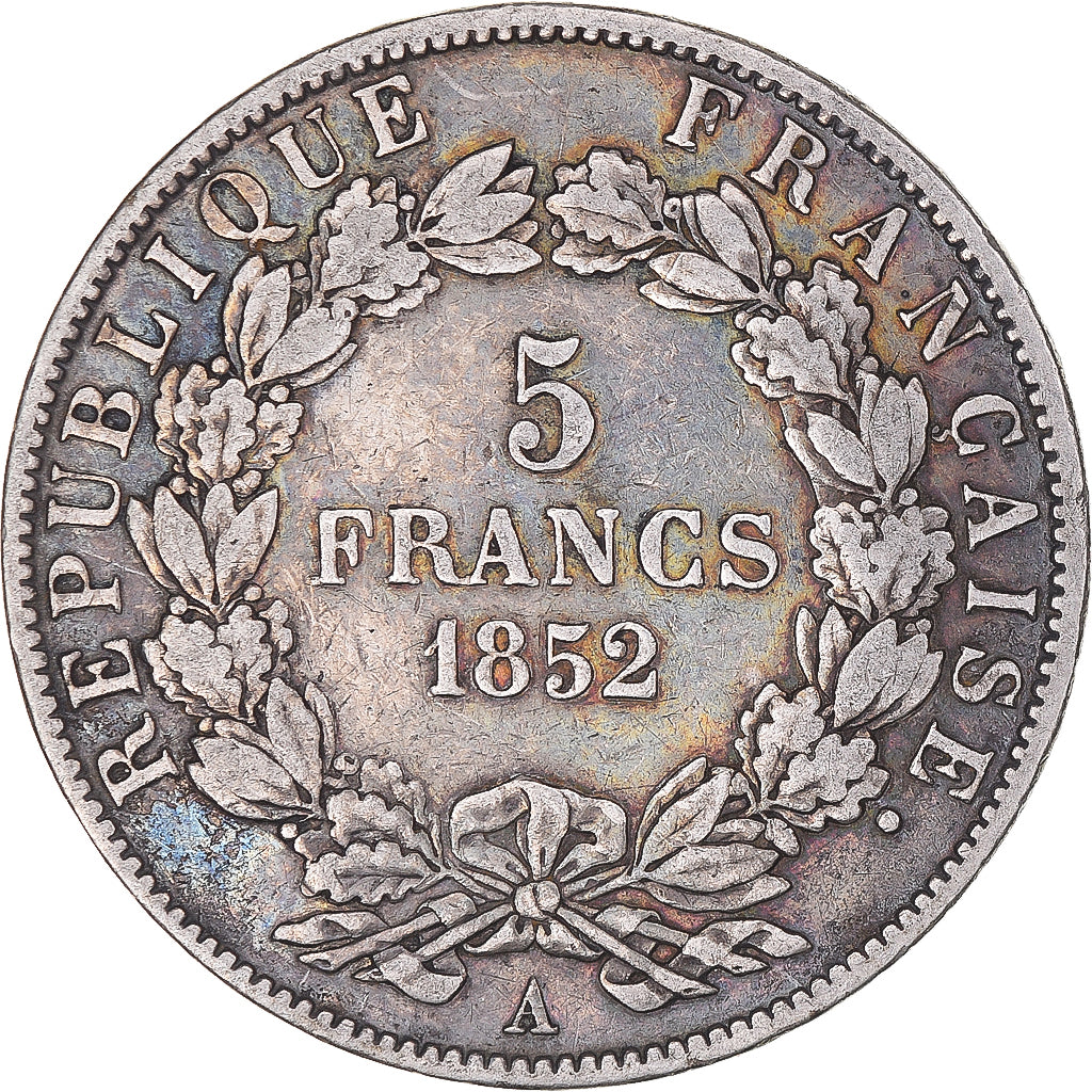 Monnaie, France, Napoléon III, 5 Francs, 1852, Paris, TB+, Argent, Gadoury:726