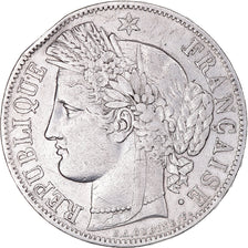 Moneta, Francia, Cérès, 5 Francs, 1850, Paris, MB+, Argento, KM:761.1