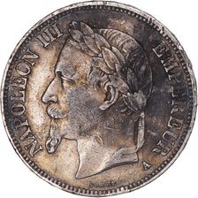 Coin, France, Napoleon III, 5 Francs, 1868, Paris, EF(40-45), Silver, KM:799.1