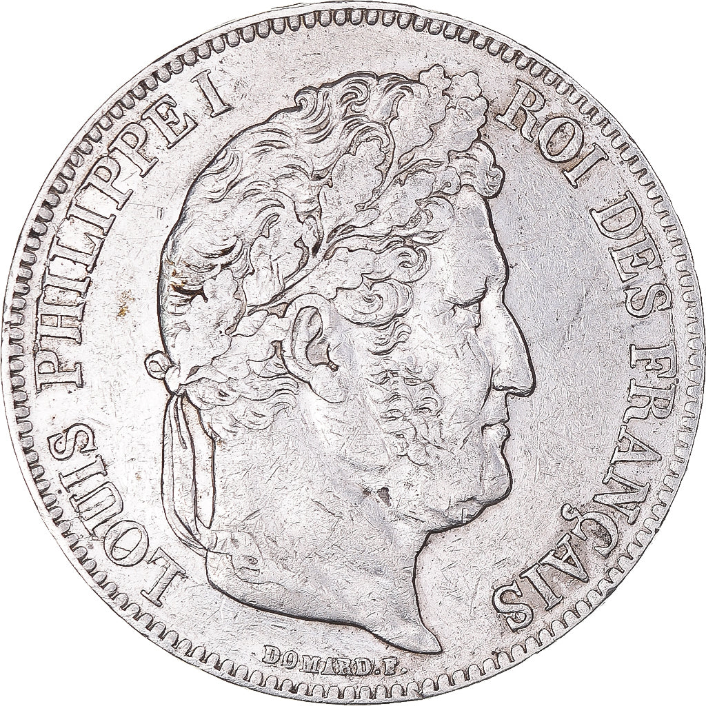 Coin, France, Louis-Philippe, 5 Francs, 1835, Rouen, VF(30-35), Silver