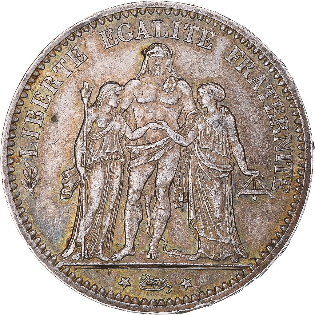 Coin, France, Hercule, 5 Francs, 1874, Bordeaux, AU(50-53), Silver, KM:820.2