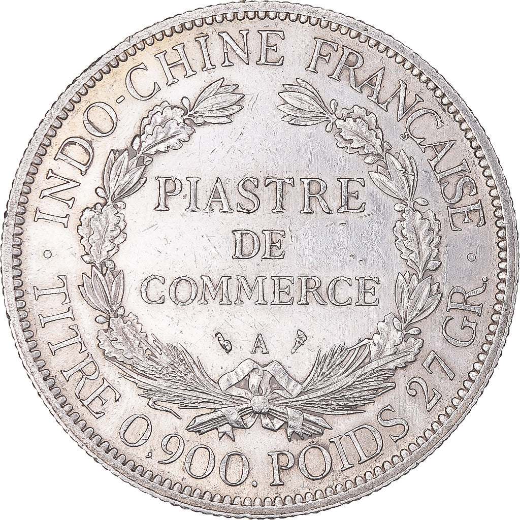 Moneda, INDOCHINA FRANCESA, Piastre, 1899, Paris, EBC, Plata, KM:5a.1