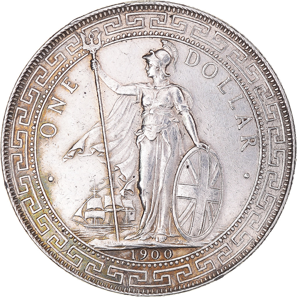 Coin, Great Britain, Trade Dollar, 1900, AU(50-53), Silver, KM:T5