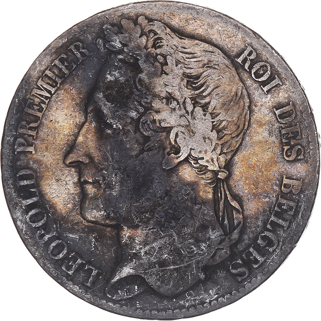 Moneta, Belgio, Leopold I, 5 Francs, 5 Frank, 1833, MB, Argento, KM:3.1