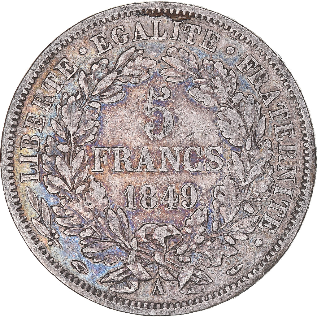 Monnaie, France, Cérès, 5 Francs, 1849, Paris, TB+, Argent, Gadoury:719