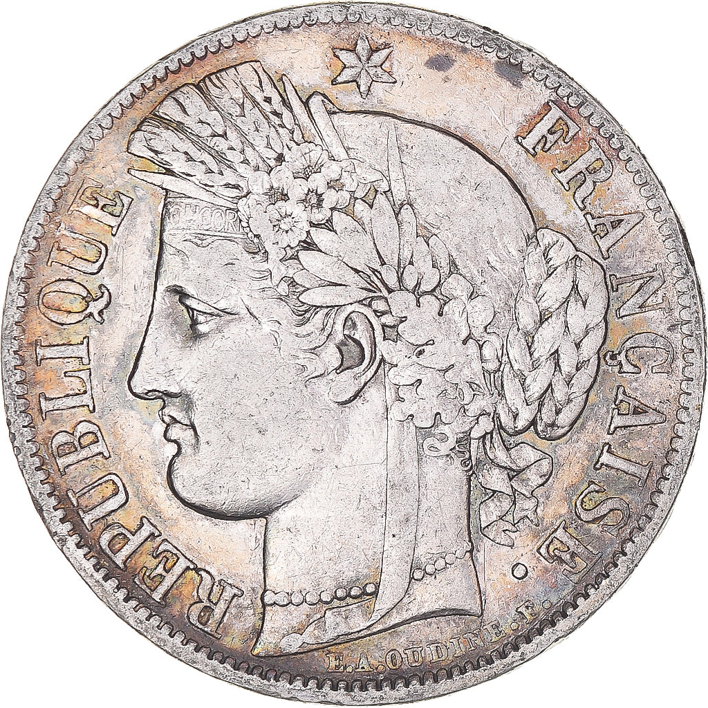 Coin, France, Cérès, 5 Francs, 1850, Paris, EF(40-45), Silver, KM:761.1