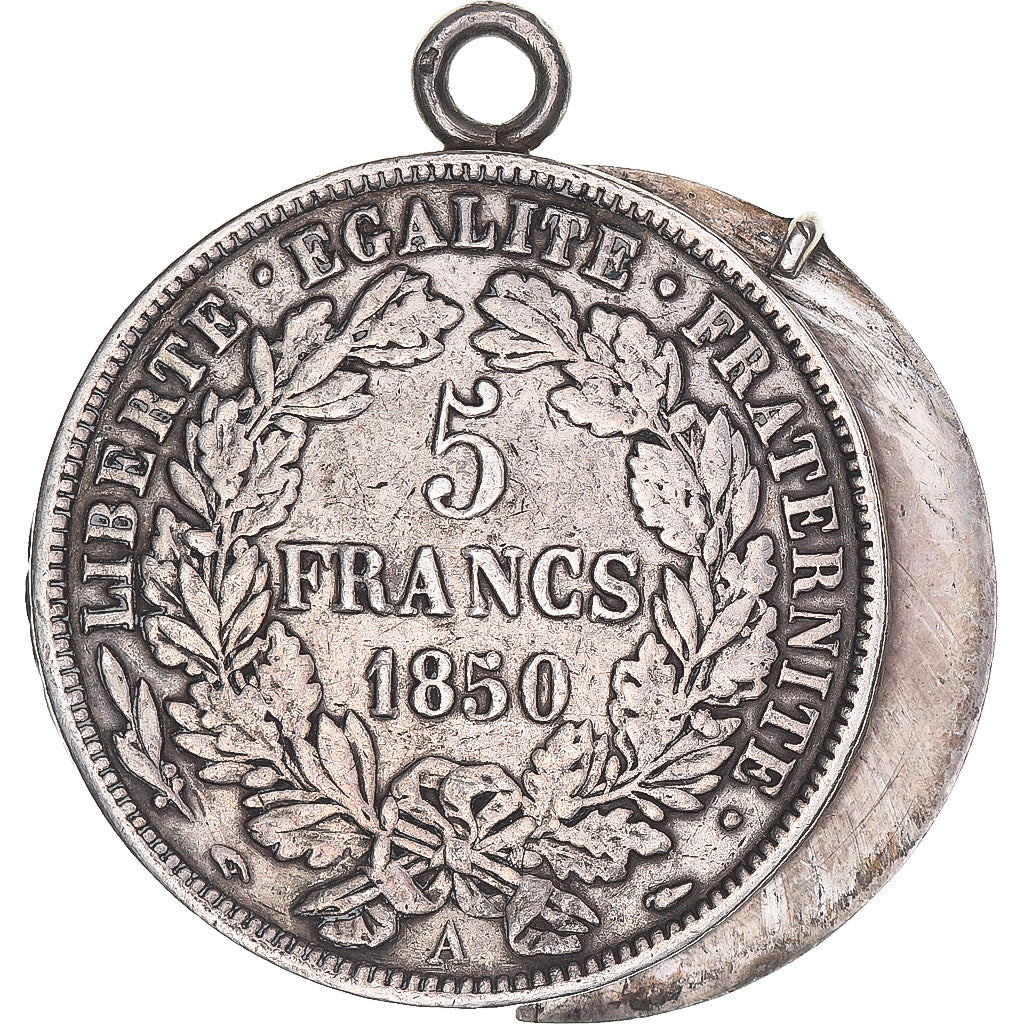 Monnaie, France, Cérès, 5 Francs, 1850, Paris, TB+, Argent, Gadoury:719