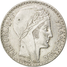 FRANCE, Turin, 20 Francs, 1937, Paris, KM #879, EF(40-45), Silver, 35, Gadoury..