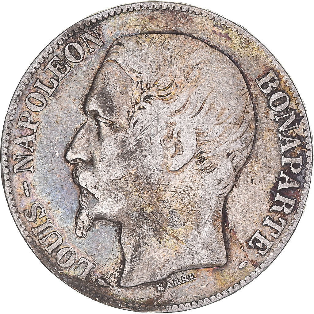 Moeda, França, Napoléon III, 5 Francs, 1852, Paris, VF(30-35), Prata