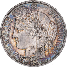 Coin, France, Cérès, 5 Francs, 1870, Paris, EF(40-45), Silver, KM:819