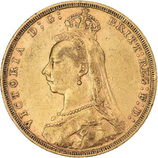 Moneta, Australia, Victoria, Sovereign, 1888, Melbourne, BB, Oro, KM:10