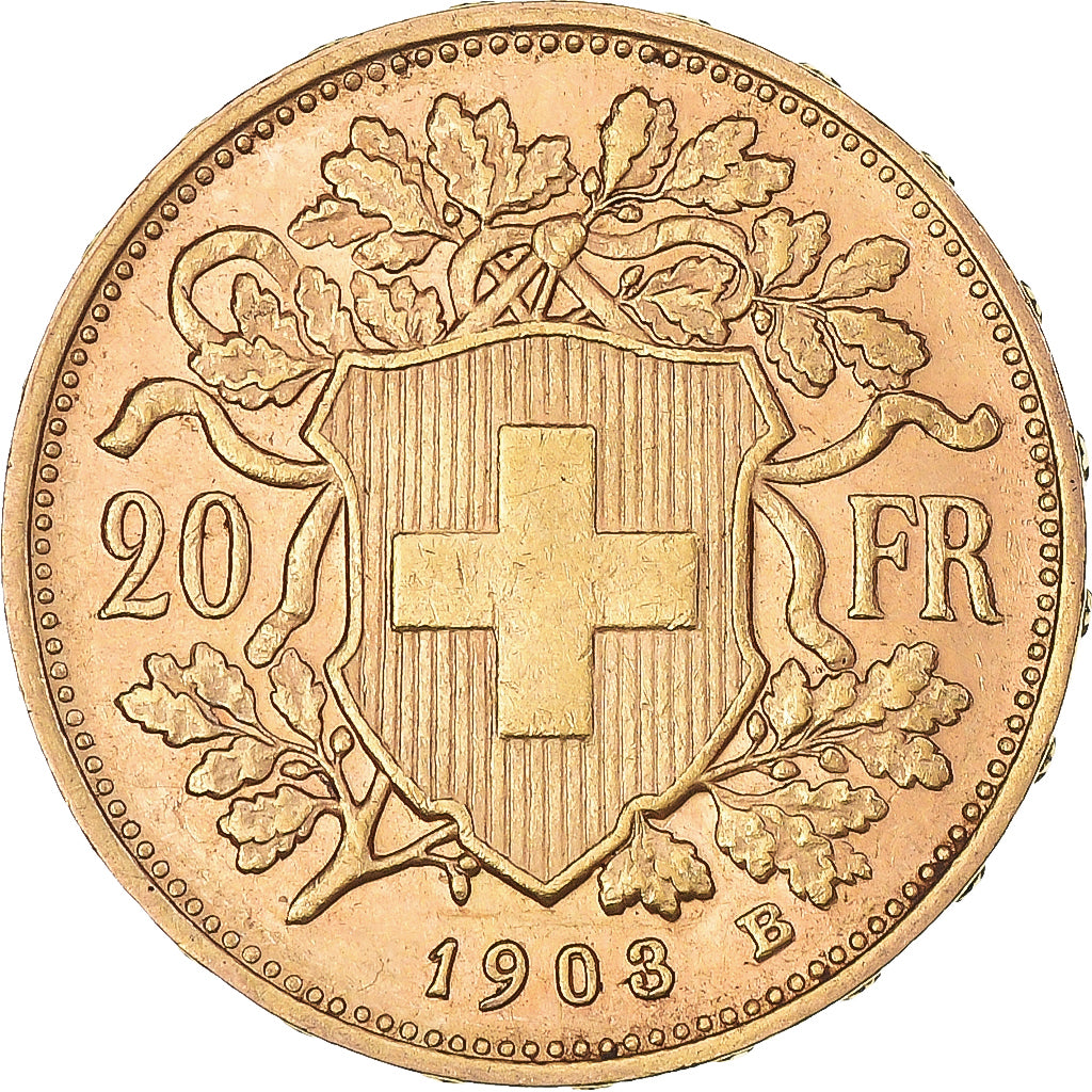 Moneda, Suiza, 20 Francs, 1903, Bern, EBC, Oro, KM:35.1