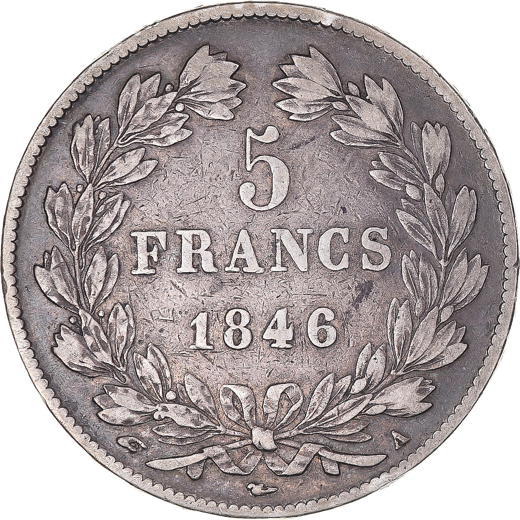 Coin, France, Louis-Philippe, 5 Francs, 1846, Paris, VF(30-35), Silver