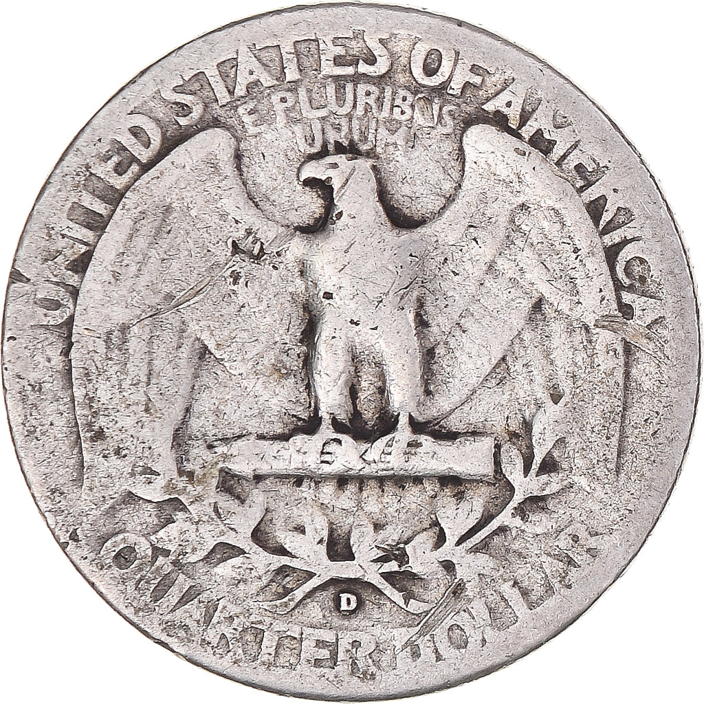 Coin, United States, Washington Quarter, Quarter, 1941, U.S. Mint, Denver