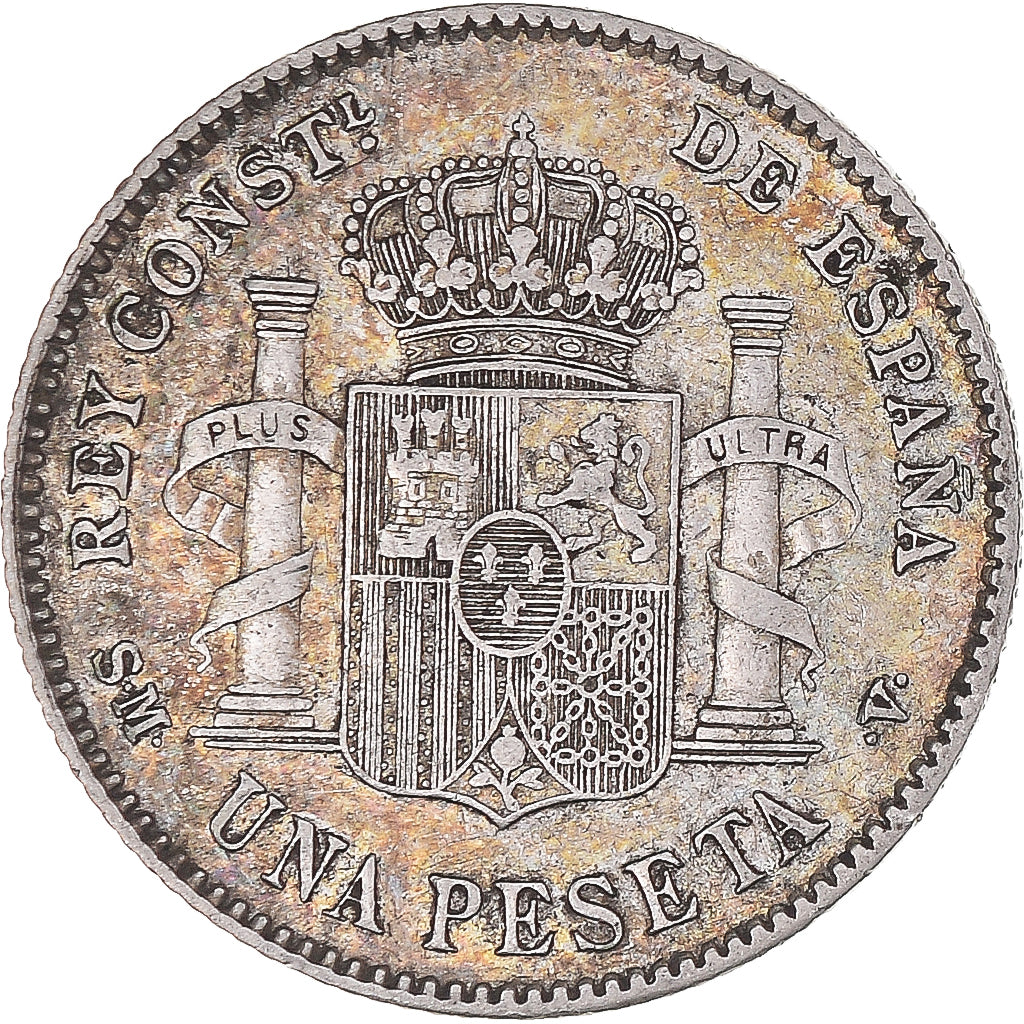 Moneda, España, Alfonso XIII, Peseta, 1903, Madrid, MBC, Plata, KM:721