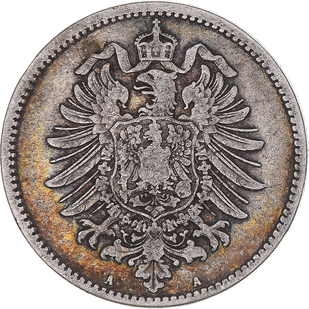 Coin, GERMANY - EMPIRE, Wilhelm I, Mark, 1876, Berlin, VF(20-25), Silver, KM:7