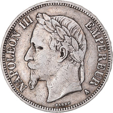 Monnaie, France, Napoleon III, 5 Francs, 1868, Paris, TB+, Argent, Gadoury:739