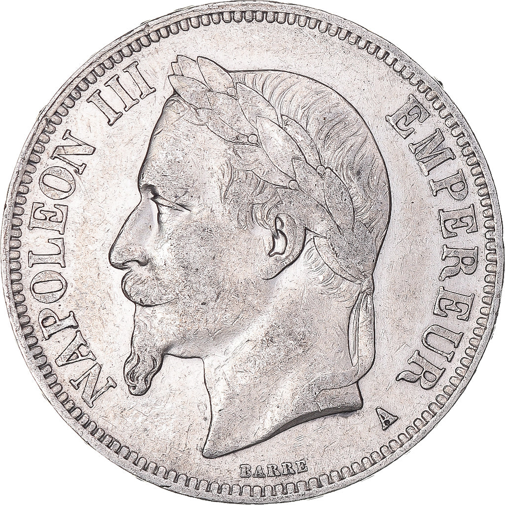 Moneta, Francja, Napoleon III, 5 Francs, 1868, Paris, EF(40-45), Srebro