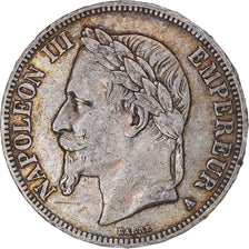 Moneda, Francia, Napoleon III, 5 Francs, 1868, Paris, MBC, Plata, KM:799.1