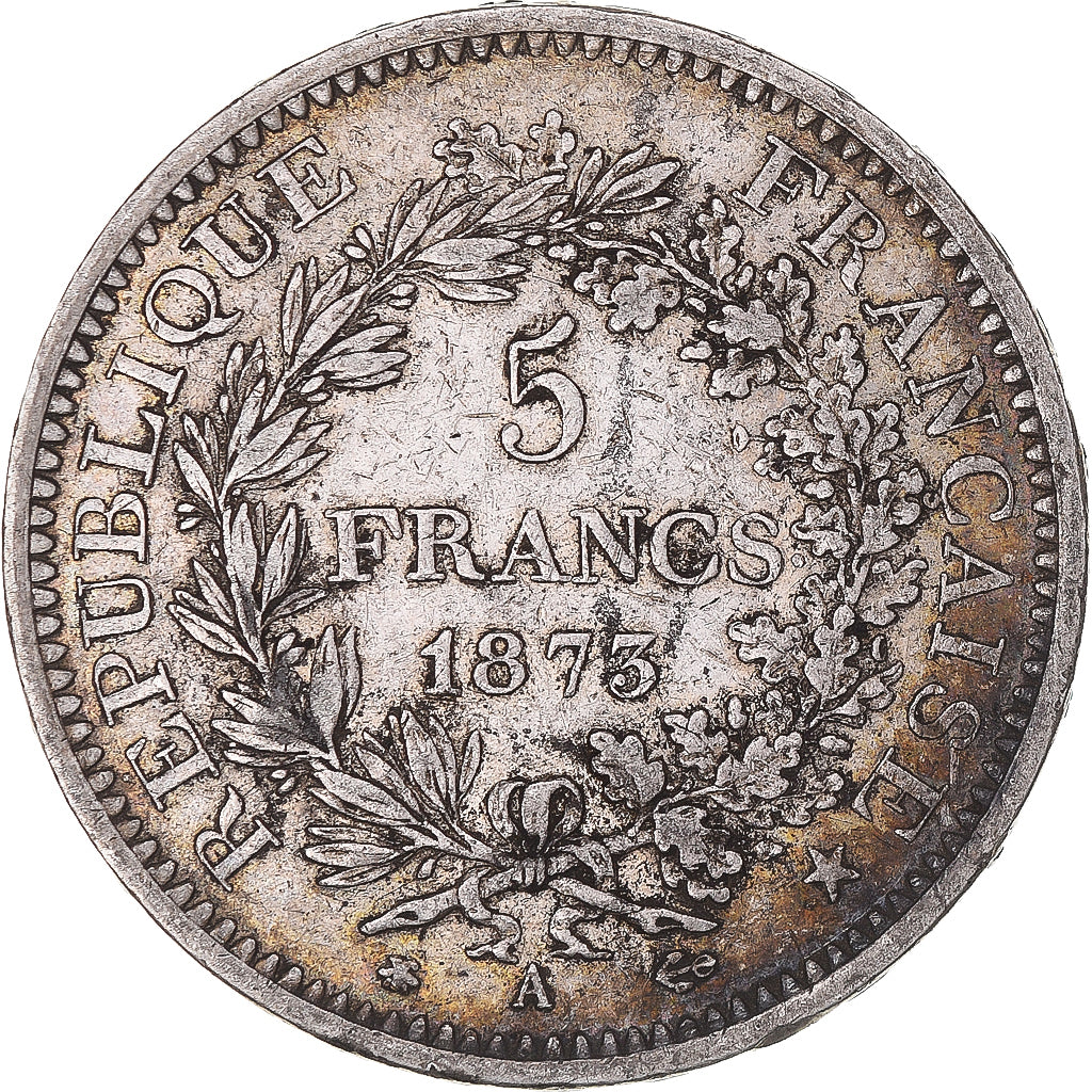 Münze, Frankreich, Hercule, 5 Francs, 1873, Paris, SS, Silber, KM:820.1