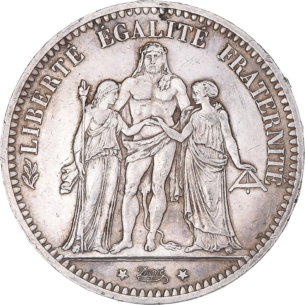Coin, France, Hercule, 5 Francs, 1873, Paris, AU(50-53), Silver, KM:820.1