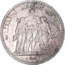 Coin, France, Hercule, 5 Francs, 1873, Paris, AU(50-53), Silver, KM:820.1
