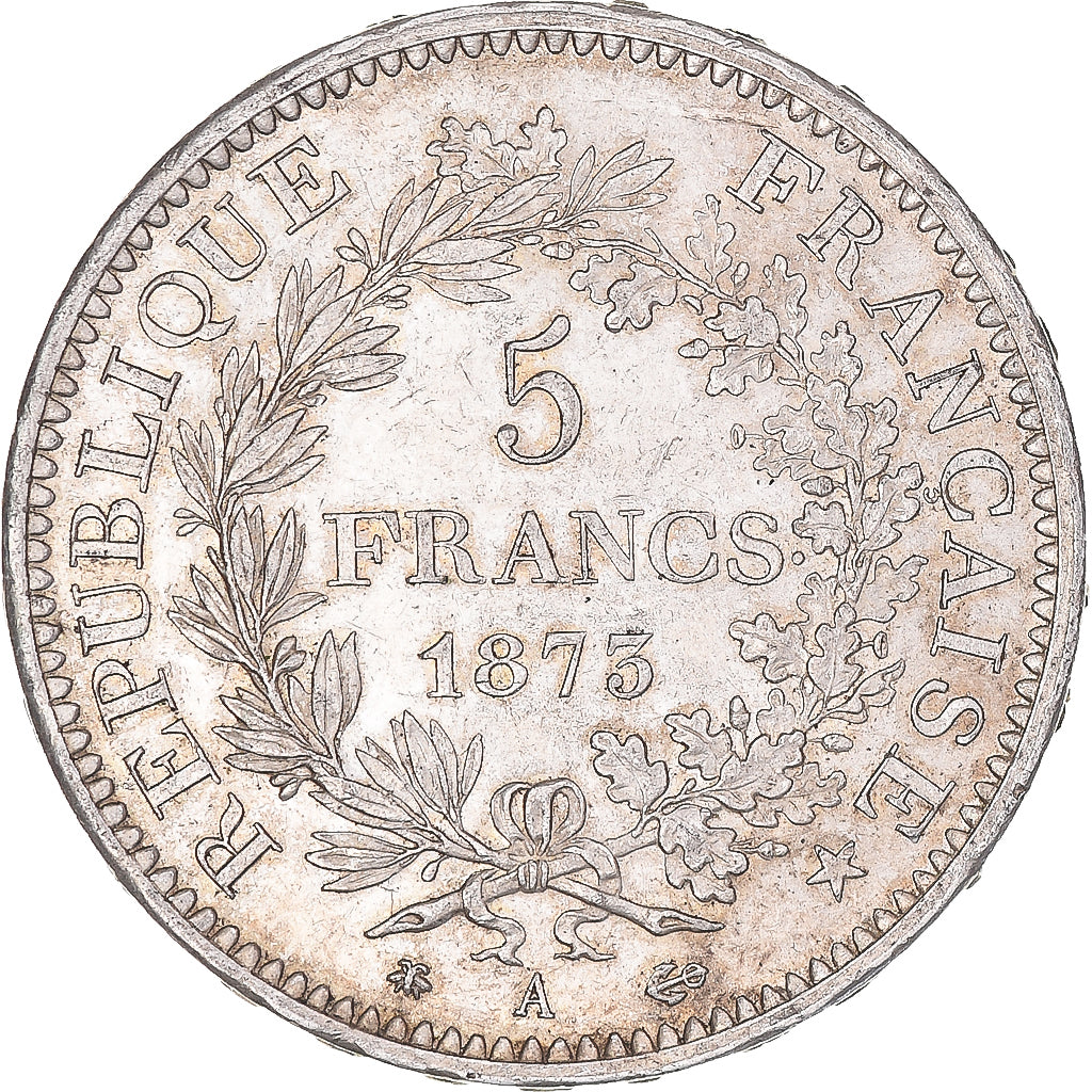 Coin, France, Hercule, 5 Francs, 1873, Paris, AU(55-58), Silver, KM:820.1