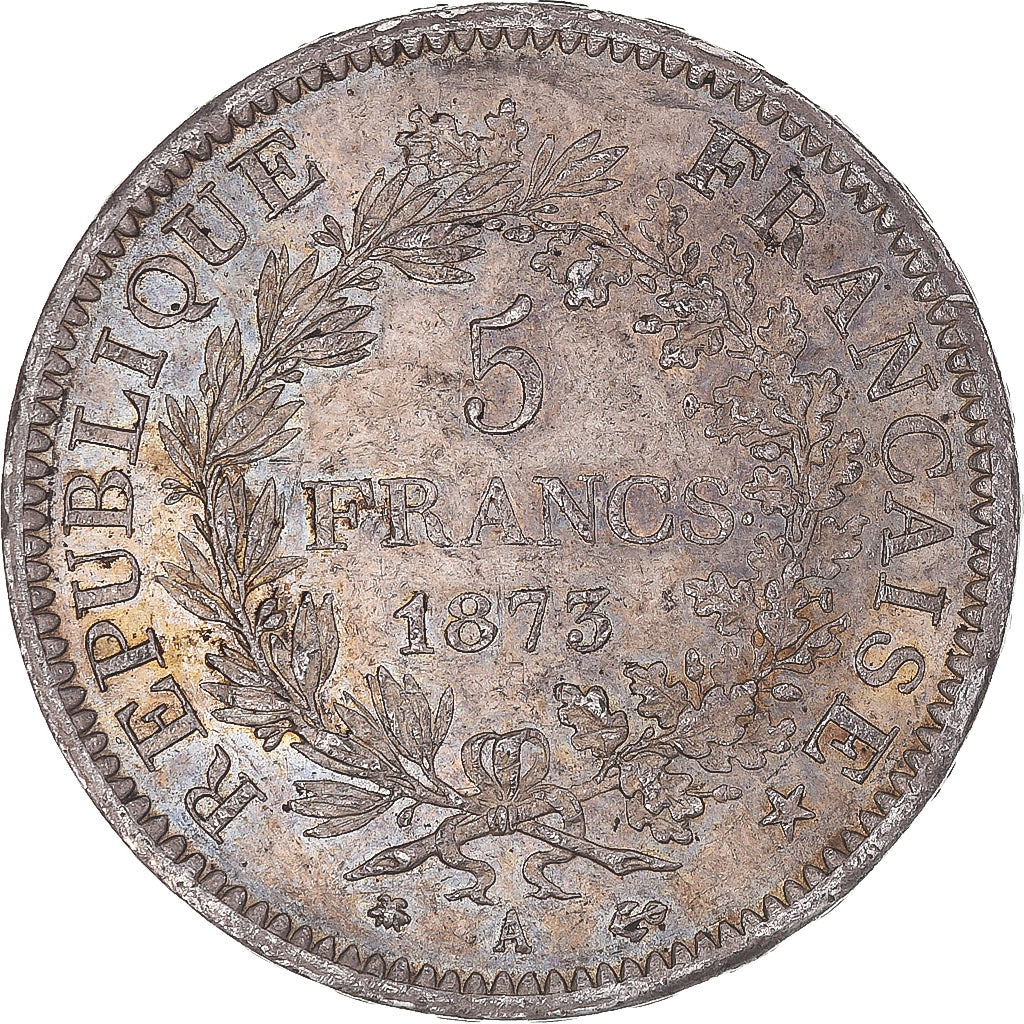 Coin, France, Hercule, 5 Francs, 1873, Paris, AU(55-58), Silver, KM:820.1