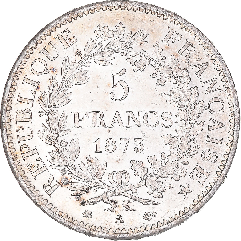Coin, France, Hercule, 5 Francs, 1873, Paris, AU(55-58), Silver, KM:820.1