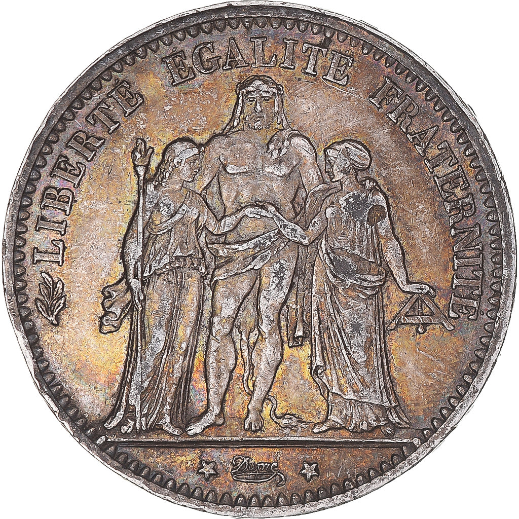 Coin, France, Hercule, 5 Francs, 1874, Paris, EF(40-45), Silver, KM:820.1