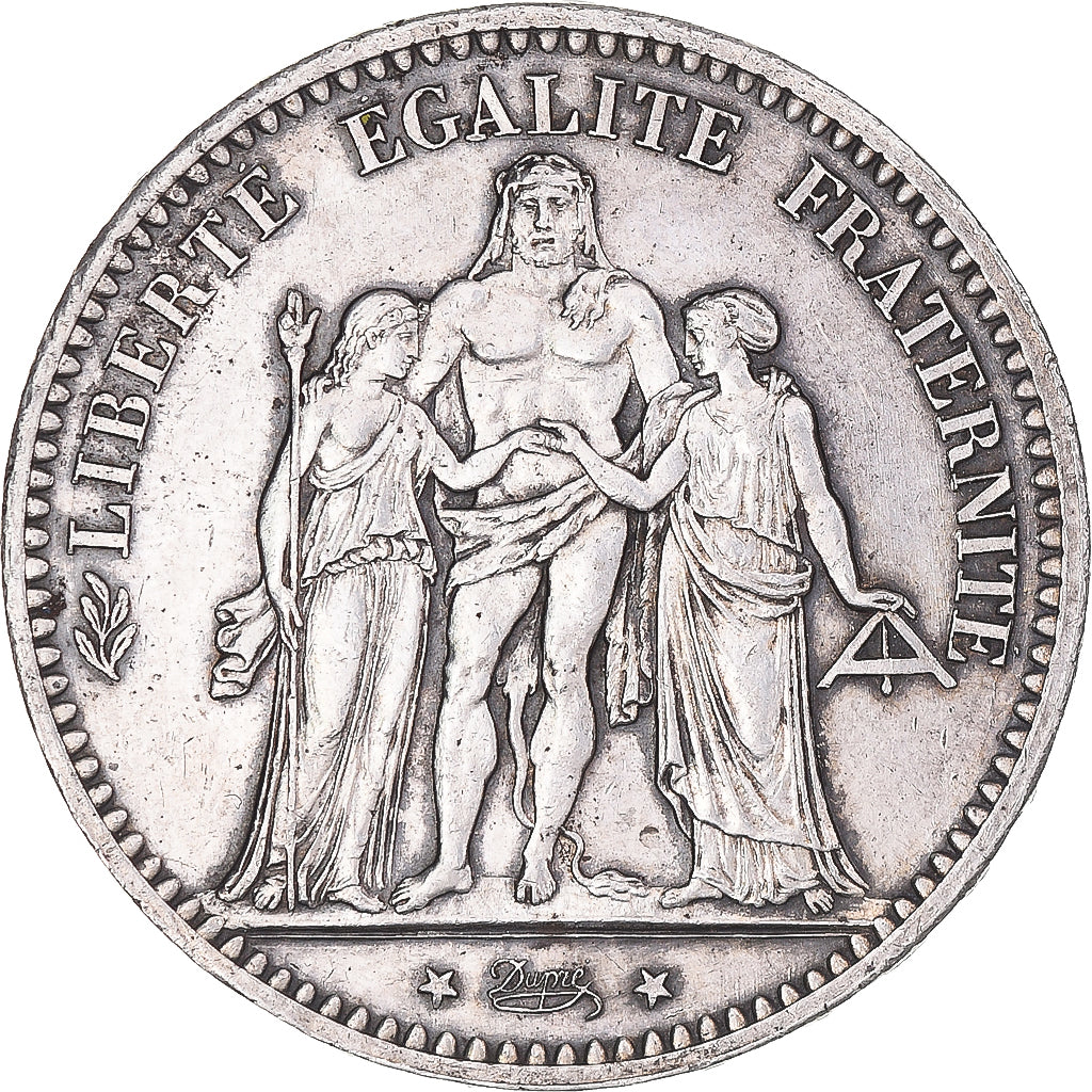 Coin, France, Hercule, 5 Francs, 1874, Paris, AU(50-53), Silver, KM:820.1