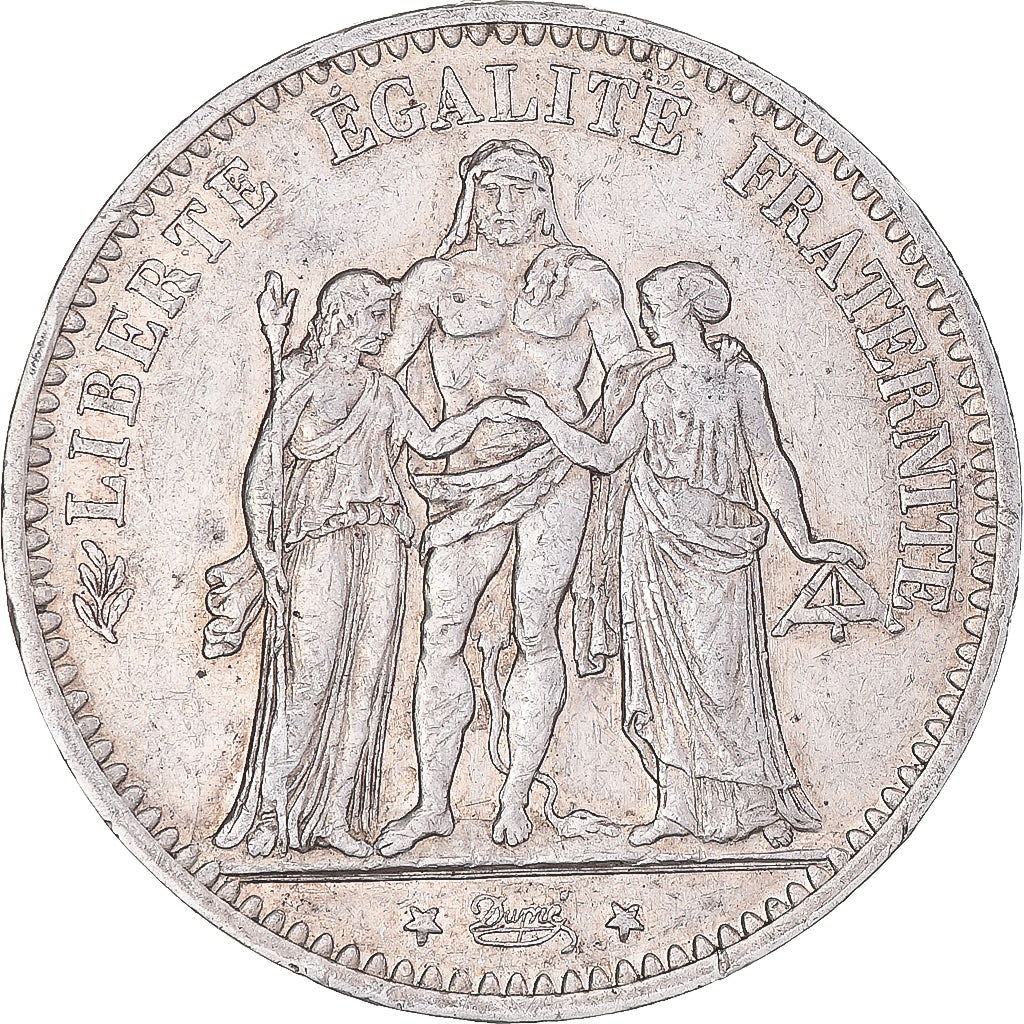 Coin, France, Hercule, 5 Francs, 1875, Paris, VF(30-35), Silver, KM:820.1