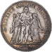 Moneta, Francja, Hercule, 5 Francs, 1875, Paris, VF(30-35), Srebro, KM:820.1
