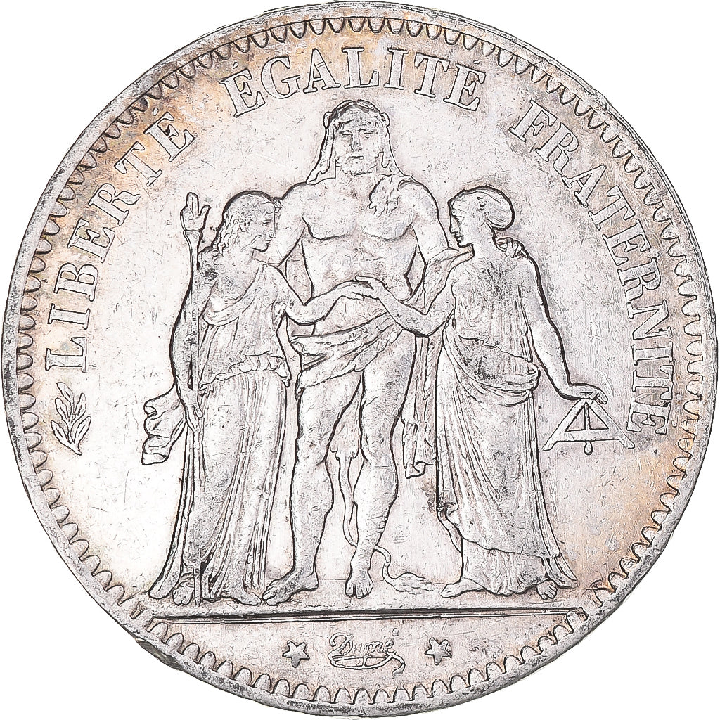 Coin, France, Hercule, 5 Francs, 1876, Paris, EF(40-45), Silver, KM:820.1