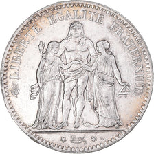 Coin, France, Hercule, 5 Francs, 1876, Paris, EF(40-45), Silver, KM:820.1