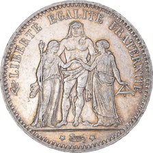 Monnaie, France, Hercule, 5 Francs, 1876, Paris, TTB, Argent, KM:820.1