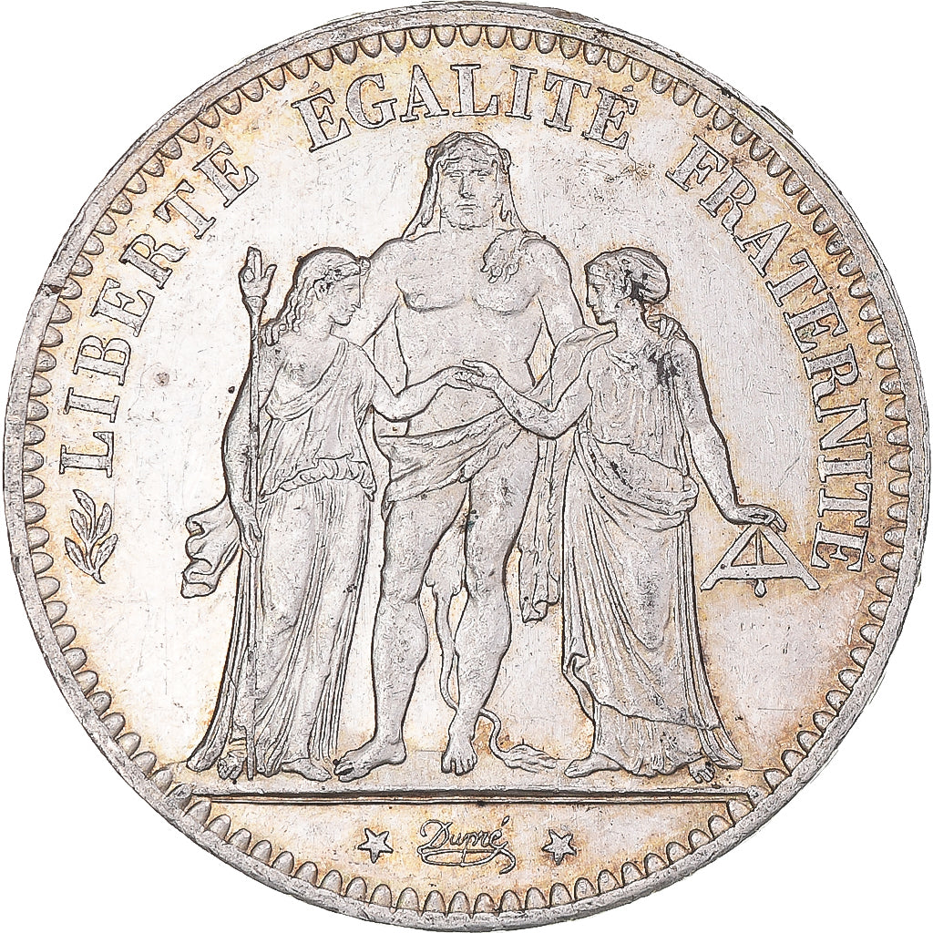 Coin, France, Hercule, 5 Francs, 1876, Paris, AU(50-53), Silver, KM:820.1