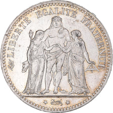 Coin, France, Hercule, 5 Francs, 1876, Paris, AU(50-53), Silver, KM:820.1
