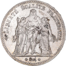 Coin, France, Hercule, 5 Francs, 1876, Paris, AU(55-58), Silver, KM:820.1